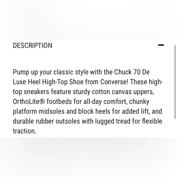 Converse Chuck 70 De Luxe Heel Leather Shoe - Black Monochrome - Picture 7 of 9